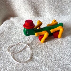 Vintage Kouvalias Grasshopper Pull Toy